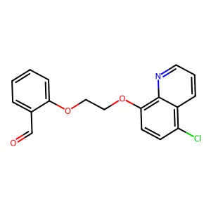 2-[2-(5-Chloroquinolin-8-yl)oxyethoxy]benzaldehyde structure