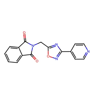 2-[(3-Pyridin-4-yl-1,2,4-oxadiazol-5-yl)methyl]isoindole-1,3-dione structure