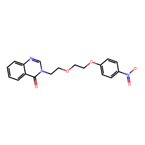 3-{2-[2-(4-nitrophenoxy)ethoxy]ethyl}-4(3H)-quinazolinone structure