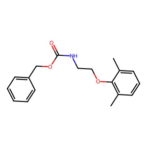 苄基 2-(2,6-二甲基苯氧基)乙基氨基甲酸酯 structure