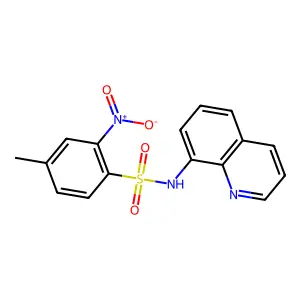 4-methyl-2-nitro-N-quinolin-8-ylbenzenesulfonamide structure
