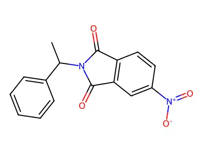 5-Nitro-2-(1-phenylethyl)isoindole-1,3-dione structure