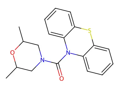 (2,6-Dimethylmorpholin-4-yl)-phenothiazin-10-ylmethanone structure
