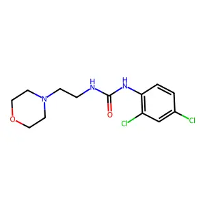 N-(2,4-dichlorophenyl)-N'-(2-morpholinoethyl)urea structure