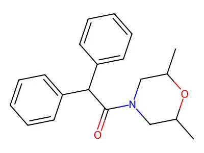 1-(2,6-Dimethylmorpholin-4-yl)-2,2-diphenylethanone structure