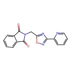 2-[(3-Pyridin-2-yl-1,2,4-oxadiazol-5-yl)methyl]isoindole-1,3-dione structure