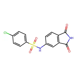 4-chloro-N-(1,3-dioxoisoindol-5-yl)benzenesulfonamide structure