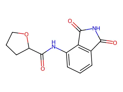 N-(1,3-dioxoisoindol-4-yl)oxolane-2-carboxamide structure