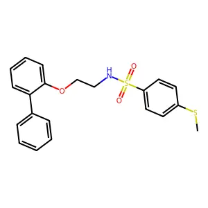 4-methylsulfanyl-N-[2-(2-phenylphenoxy)ethyl]benzenesulfonamide structure