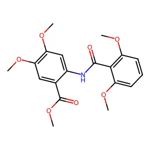 Methyl 2-{[(2,6-dimethoxyphenyl)carbonyl]amino}-4,5-dimethoxybenzoate structure