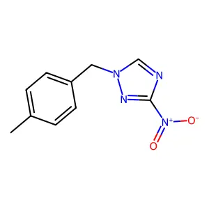 1-(4-methylbenzyl)-3-nitro-1H-1,2,4-triazole structure