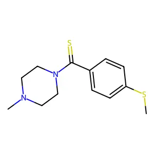 (4-Methylpiperazin-1-yl)-(4-methylsulfanylphenyl)methanethione structure