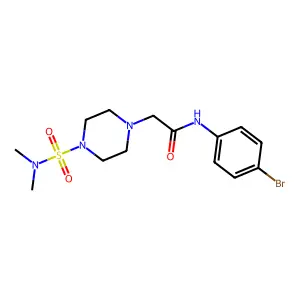 N-(4-bromophenyl)-2-[4-(dimethylsulfamoyl)piperazin-1-yl]acetamide structure