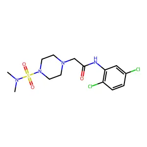 N-(2,5-dichlorophenyl)-2-[4-(dimethylsulfamoyl)piperazin-1-yl]acetamide structure