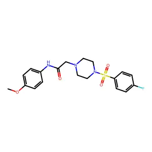 2-[4-(4-fluorobenzenesulfonyl)piperazin-1-yl]-N-(4-methoxyphenyl)acetamide structure