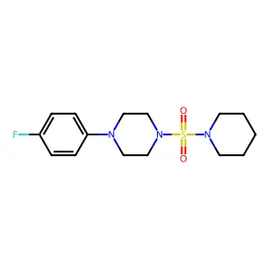 1-(4-Fluorophenyl)-4-piperidin-1-ylsulfonylpiperazine structure