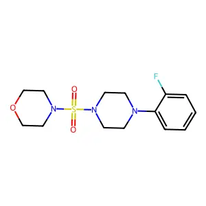 4-[4-(2-Fluorophenyl)piperazin-1-yl]sulfonylmorpholine structure