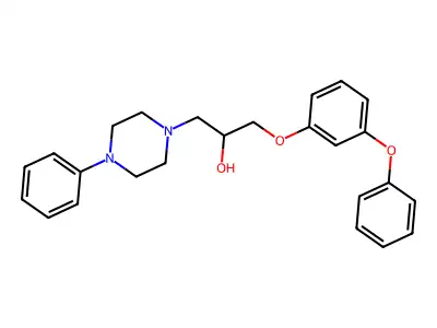 1-(3-Phenoxyphenoxy)-3-(4-phenylpiperazin-1-yl)propan-2-ol structure