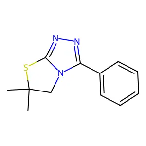 6,6-dimethyl-3-phenyl-5H-[1,3]thiazolo[2,3-c][1,2,4]triazole structure