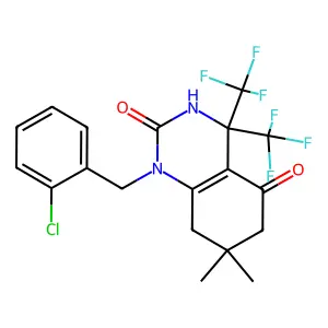 C19H17ClF6N2O2 structure