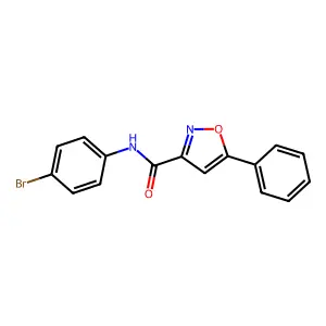 N-(4-bromophenyl)-5-phenyl-1,2-oxazole-3-carboxamide structure