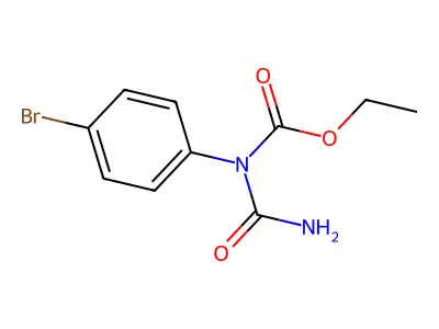 Carbamic acid, (aminocarbonyl)(4-bromophenyl)-, ethyl ester structure
