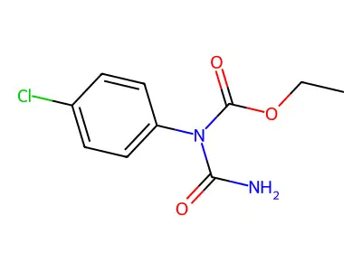 Carbamic acid, (aminocarbonyl)(4-chlorophenyl)-, ethyl ester structure