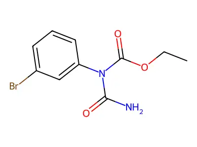 Carbamic acid, (aminocarbonyl)(3-bromophenyl)-, ethyl ester structure