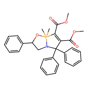 dimethyl 5,5-dimethyl-2,2,7-triphenyl-6-oxa-1-aza-5 structure