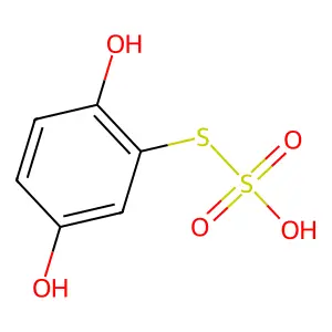 Dihydroxyphenylene thiosulfonate structure