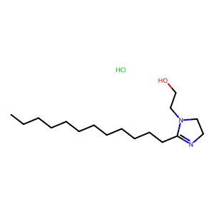 1H-Imidazole-1-ethanol, 2-dodecyl-4,5-dihydro-, hydrochloride (1:1) structure