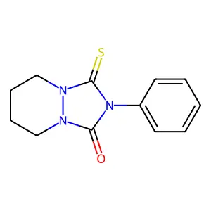 1H-(1,2,4)Triazolo(1,2-a)pyridazin-1-one, hexahydro-2-phenyl-3-thioxo- structure
