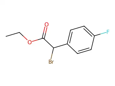 Ethyl 2-bromo-2-(4-fluorophenyl)acetate structure