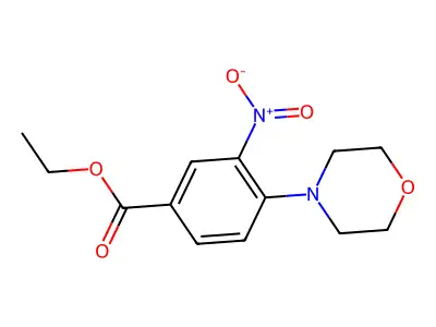 Ethyl 4-morpholin-4-yl-3-nitrobenzoate structure