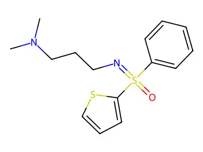 Sulfoximine, N-(3-(dimethylamino)propyl)-S-phenyl-S-2-thienyl- structure