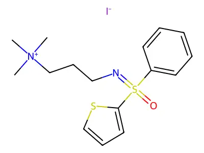 Sulfoximine, S-phenyl-S-2-thienyl-N-(3-(trimethylammonio)propyl)-, iodide structure