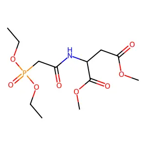 Dimethyl 2-[(2-diethoxyphosphorylacetyl)amino]butanedioate structure