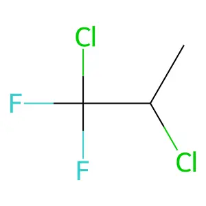 Propane, 1,2-dichloro-1,1-difluoro- structure