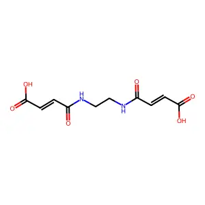 3-[2-(3-carboxyprop-2-enoylamino)ethylcarbamoyl]prop-2-enoic acid structure
