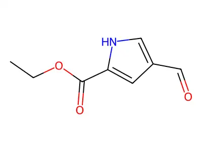 Ethyl 4-formyl-1H-pyrrole-2-carboxylate structure