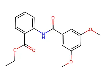 Ethyl 2-[(3,5-dimethoxybenzoyl)amino]benzoate structure