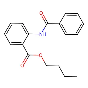Butyl 2-benzamidobenzoate structure