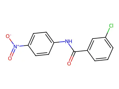 3-chloro-N-(4-nitrophenyl)benzamide structure