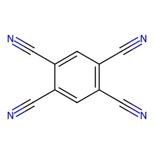 1,2,4,5-苯四甲腈 structure