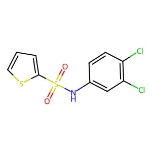 N-(3,4-dichlorophenyl)thiophene-2-sulfonamide structure