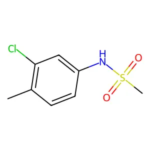 N-(3-chloro-4-methylphenyl)methanesulfonamide structure