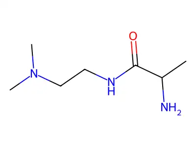 2-amino-N-(2-dimethylaminoethyl)propanamide structure