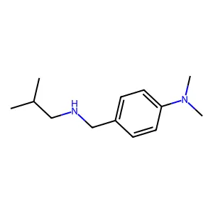 N,N-dimethyl-4-{[(2-methylpropyl)amino]methyl}aniline structure