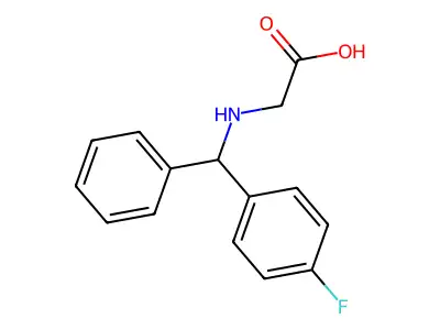 Glycine, N-((4-fluorophenyl)phenylmethyl)- structure
