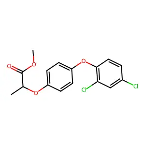 methyl (2R)-2-[4-(2,4-dichlorophenoxy)phenoxy]propanoate structure